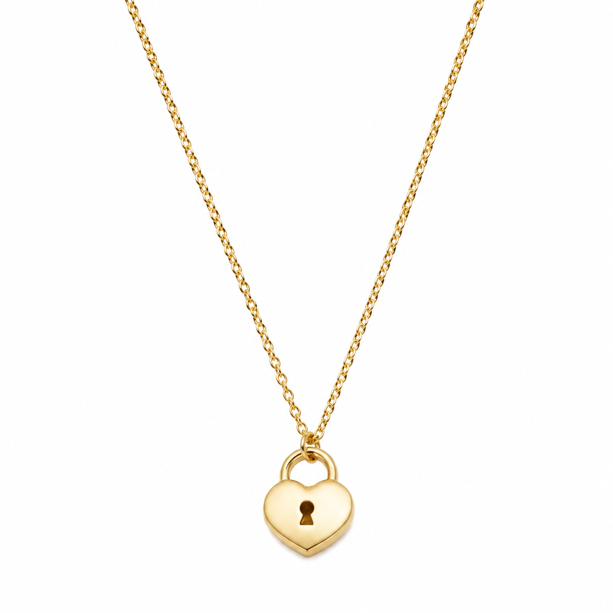 HeartLock Charm Necklace