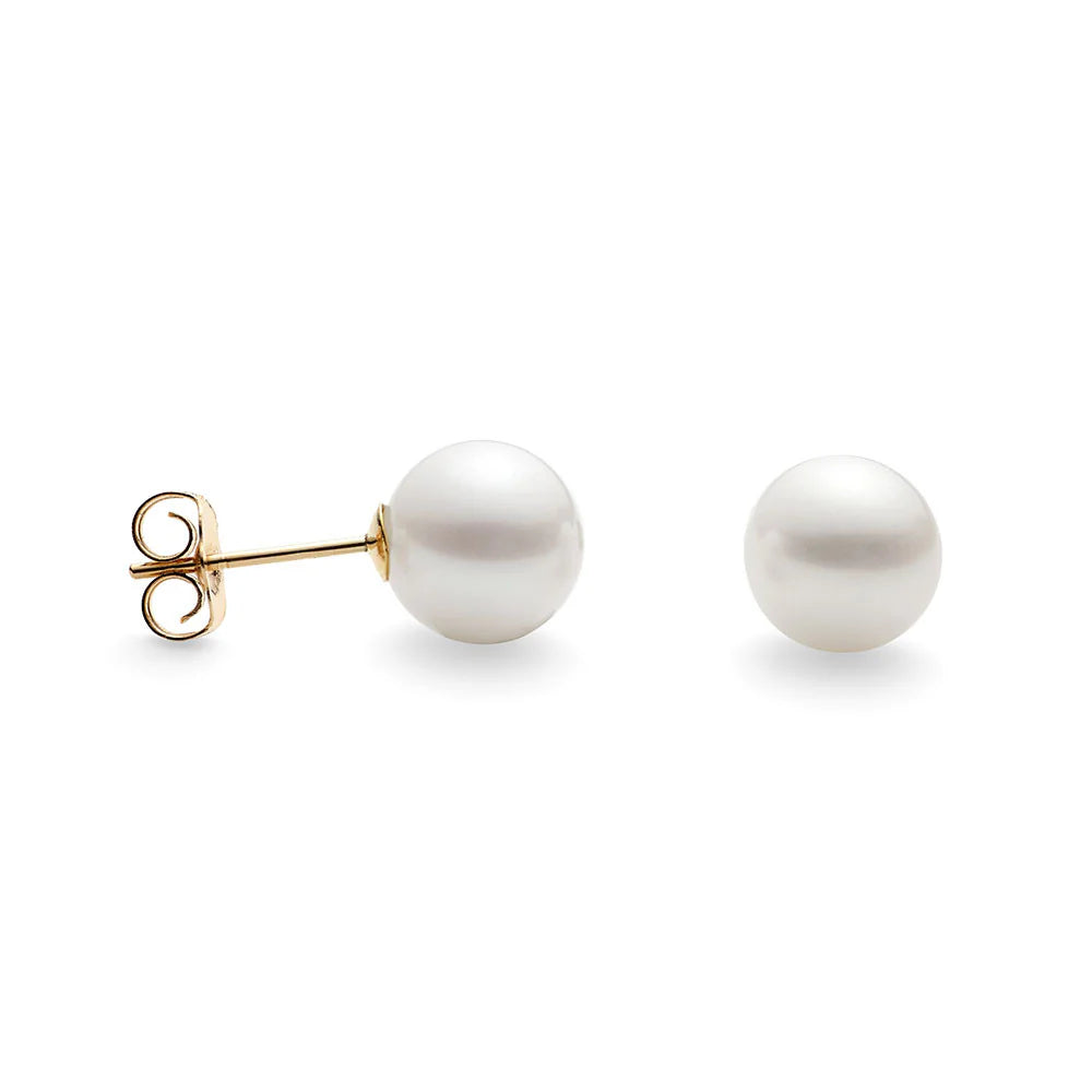 Lunara Cultured Pearl 14K Stud Earrings