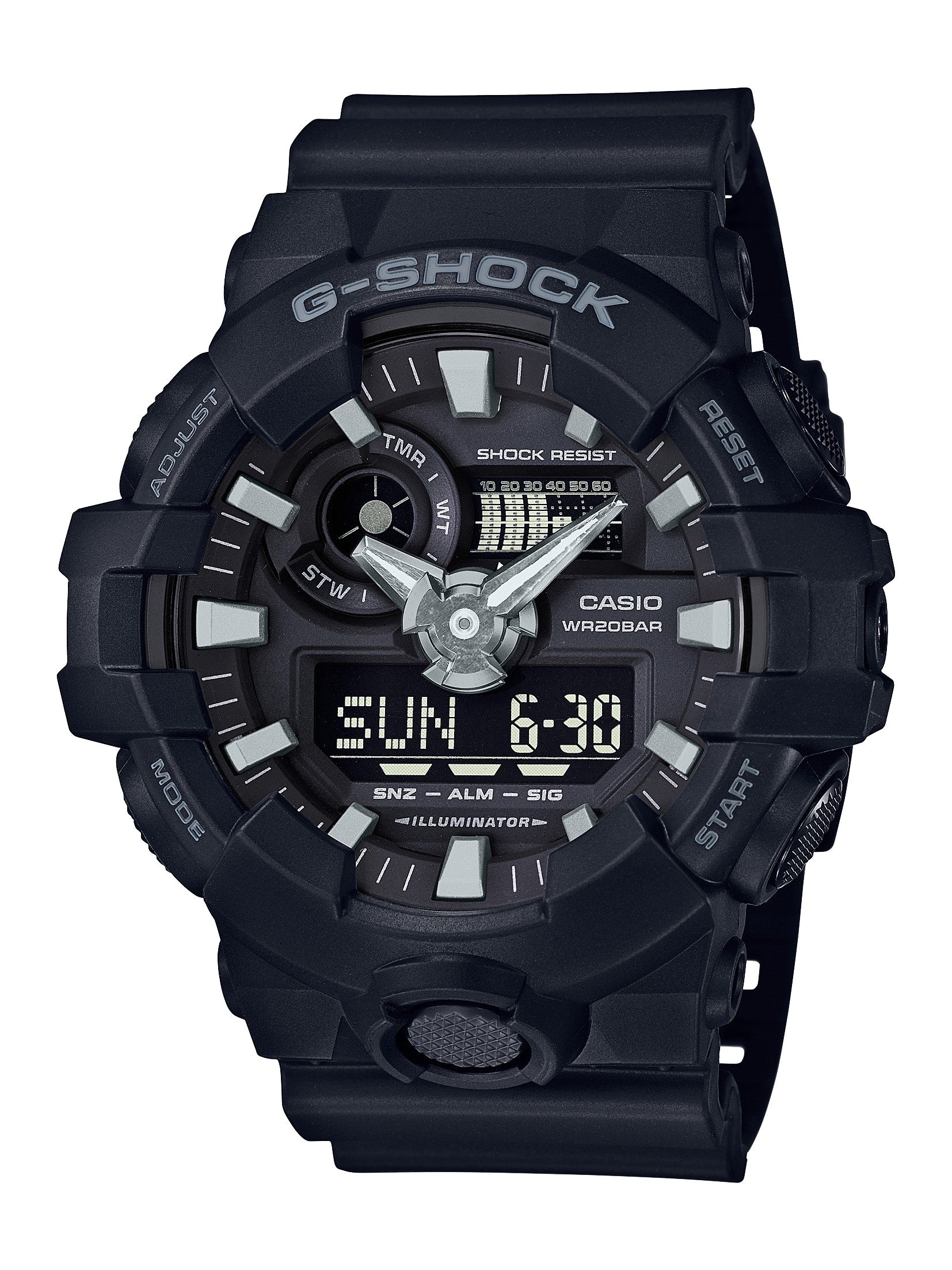G Shock® Analog-Digital Black Resin Men’s Watch
