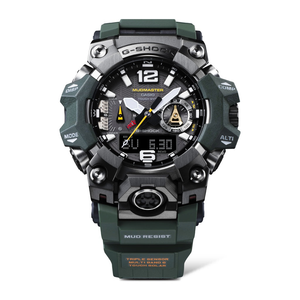 Casio G-Shock Mudmaster watch on a white background