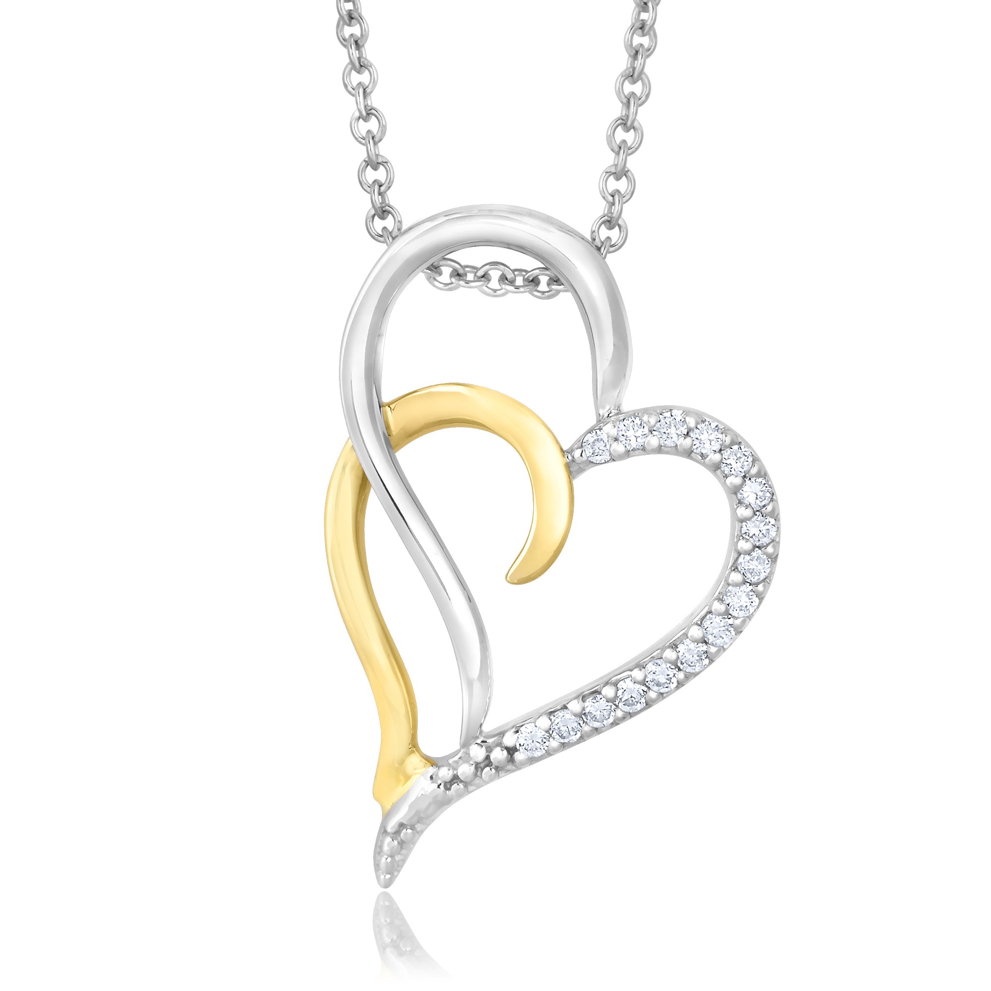 Infinite Love Double Heart Pendant