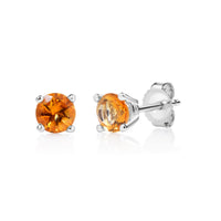 Citrine Sunburst 10K Stud Earrings