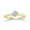 Bandables® HaloLight Emerald Cut Diamond Band
