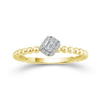 Bandables® HaloLight Emerald Cut Diamond Band