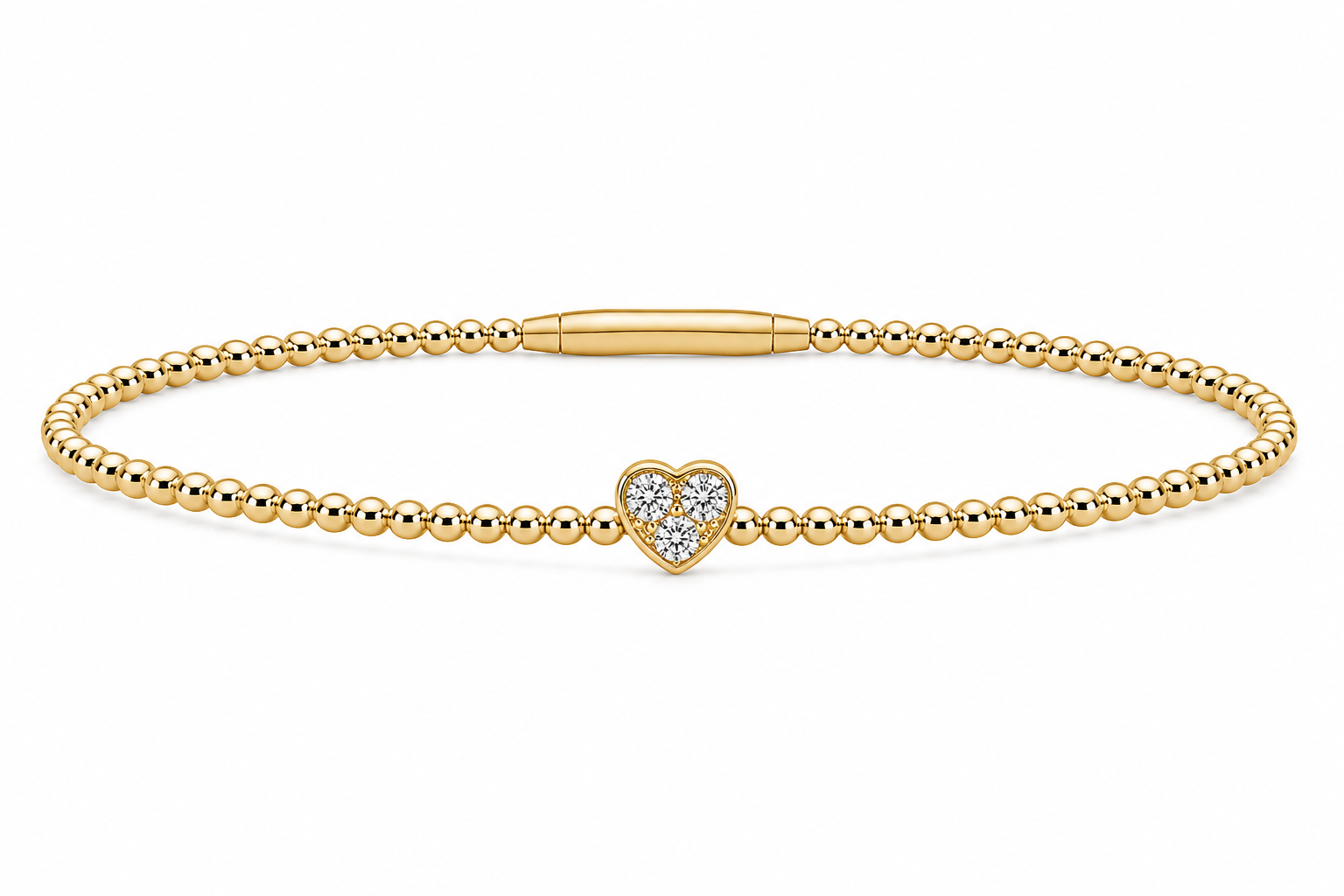 Flexie Diamond Heart Bracelet