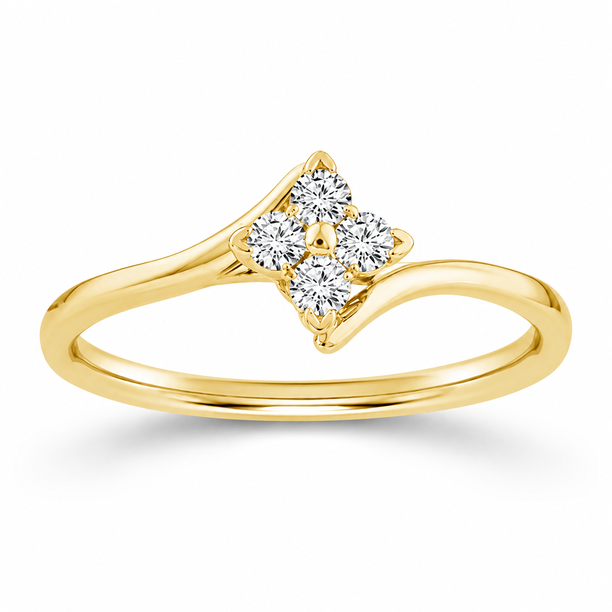 Promise Bloom Round Diamond Ring