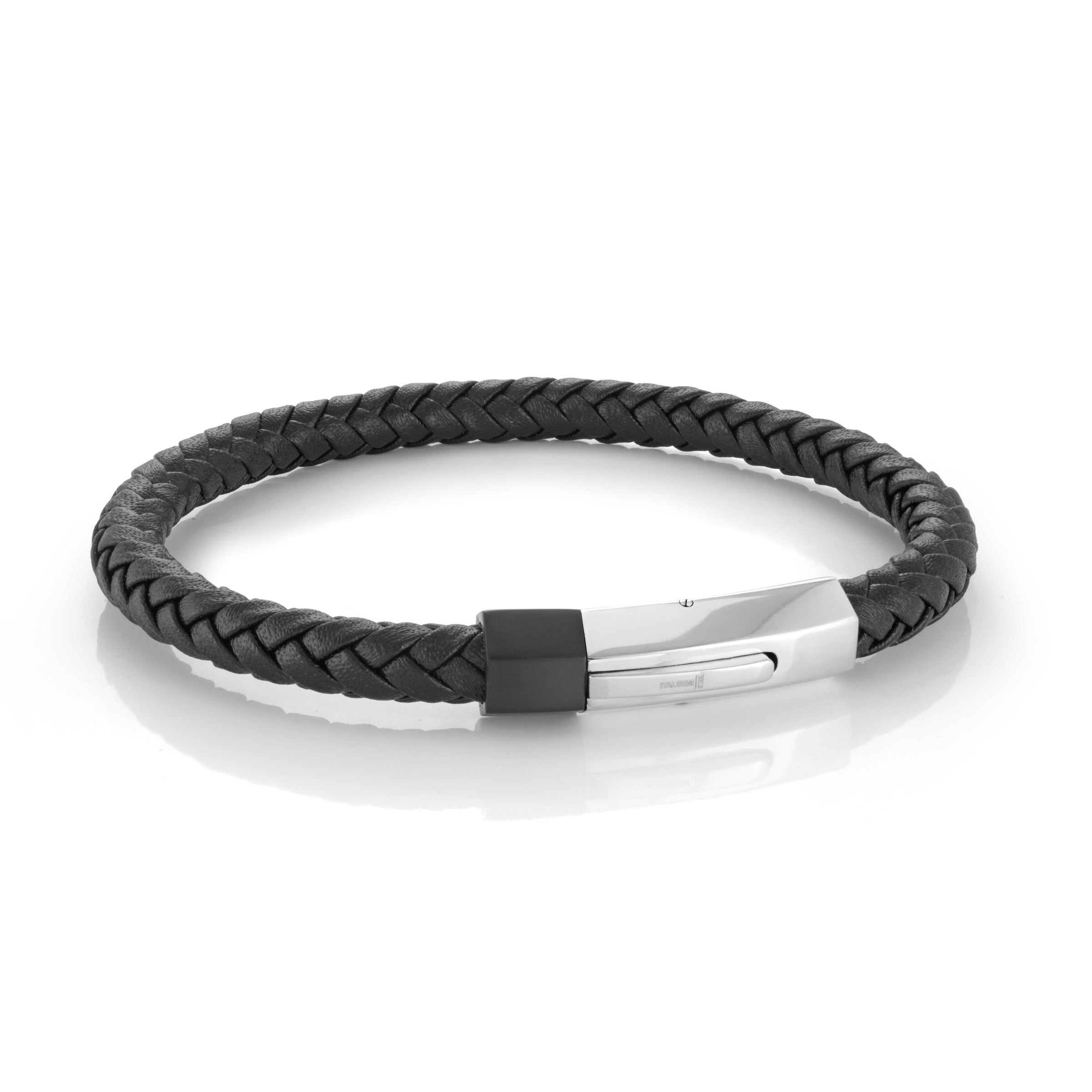 Midnight Braid Steel Bracelet