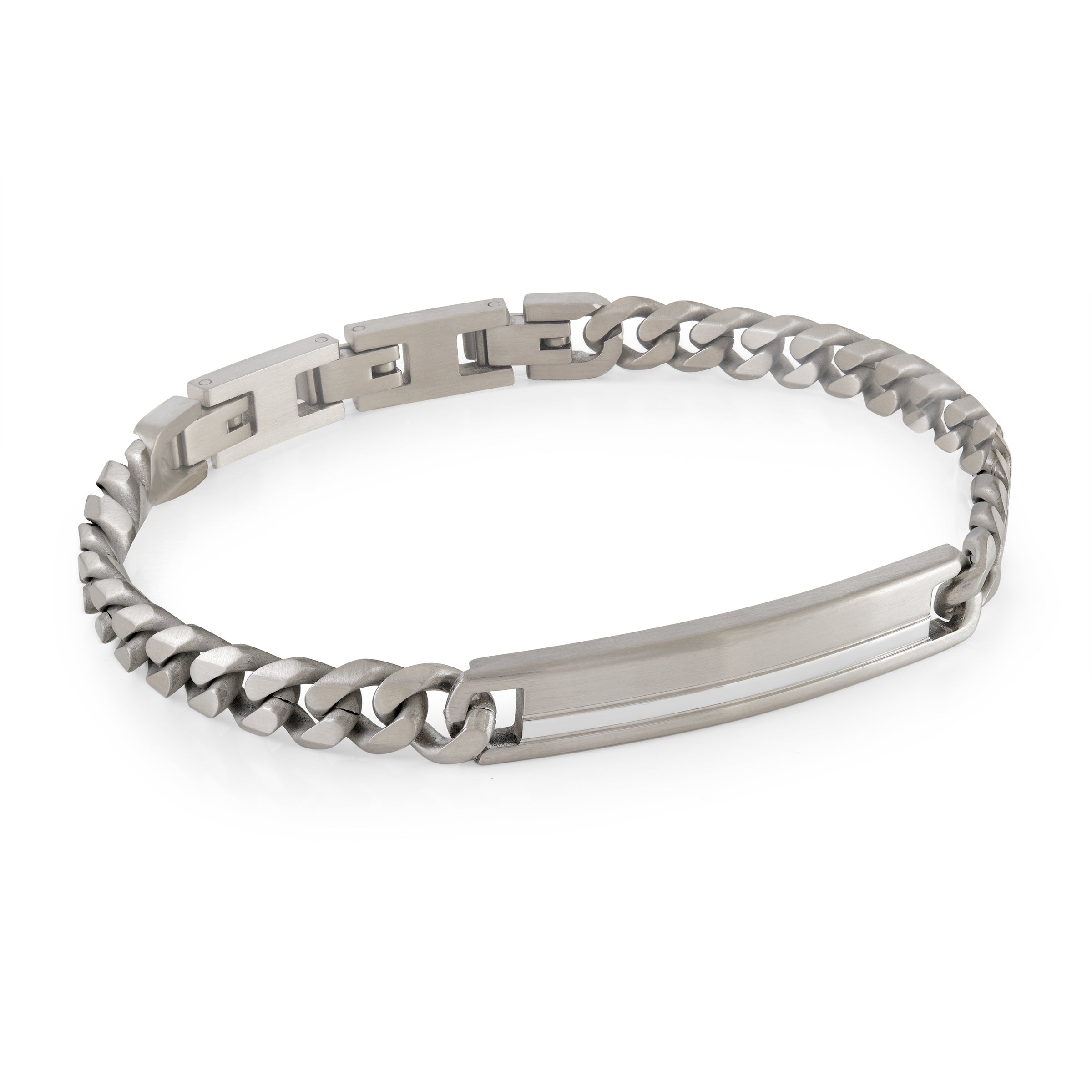 SteelCrest ID Curb Bracelet