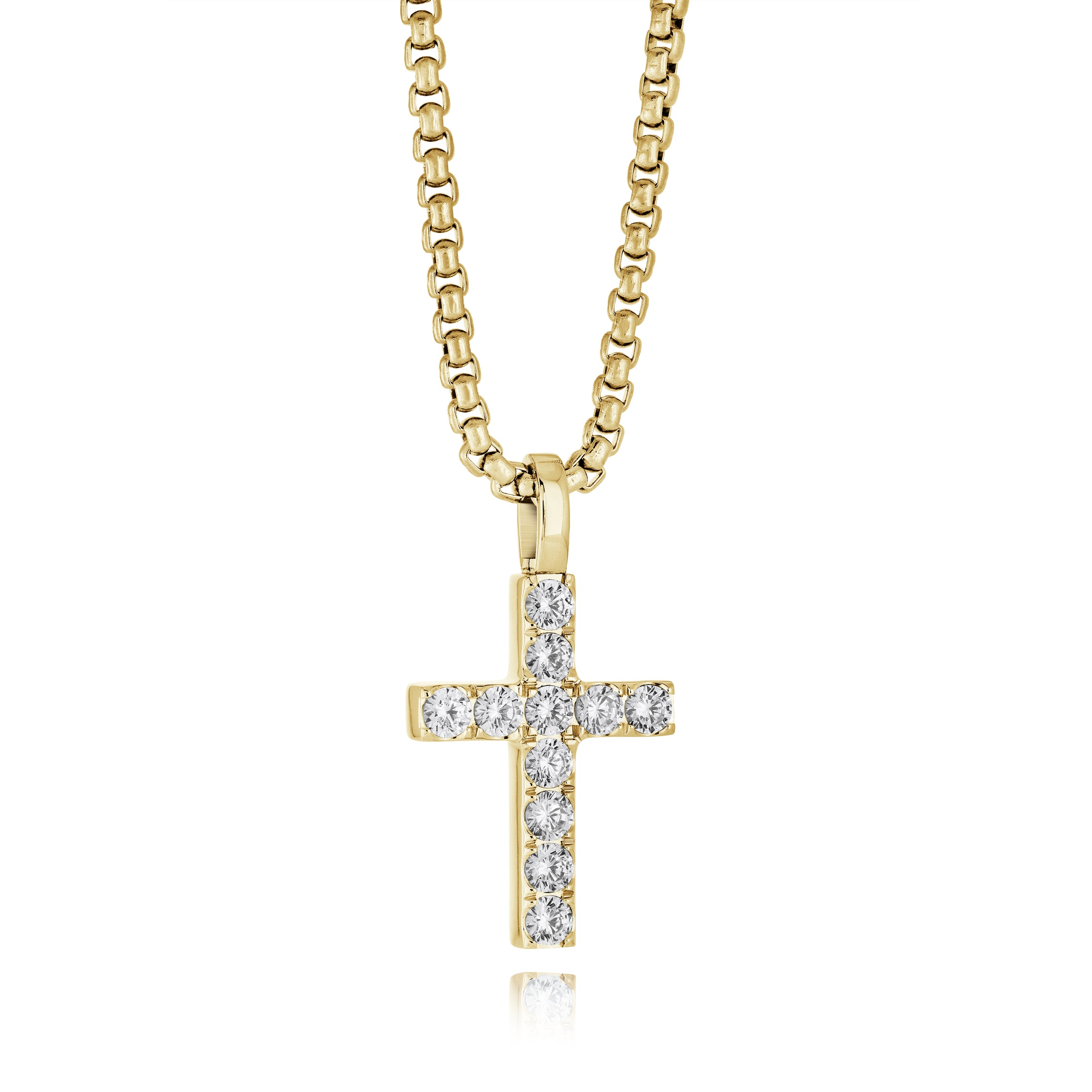 Gold Valor Cross Pendant