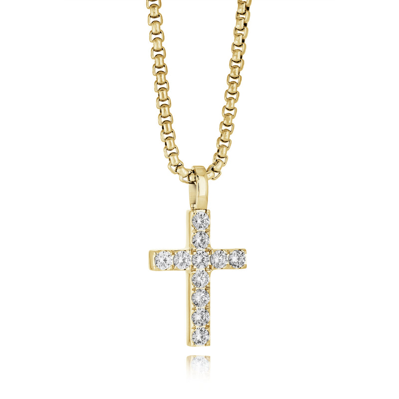 Gold Valor Cross Pendant