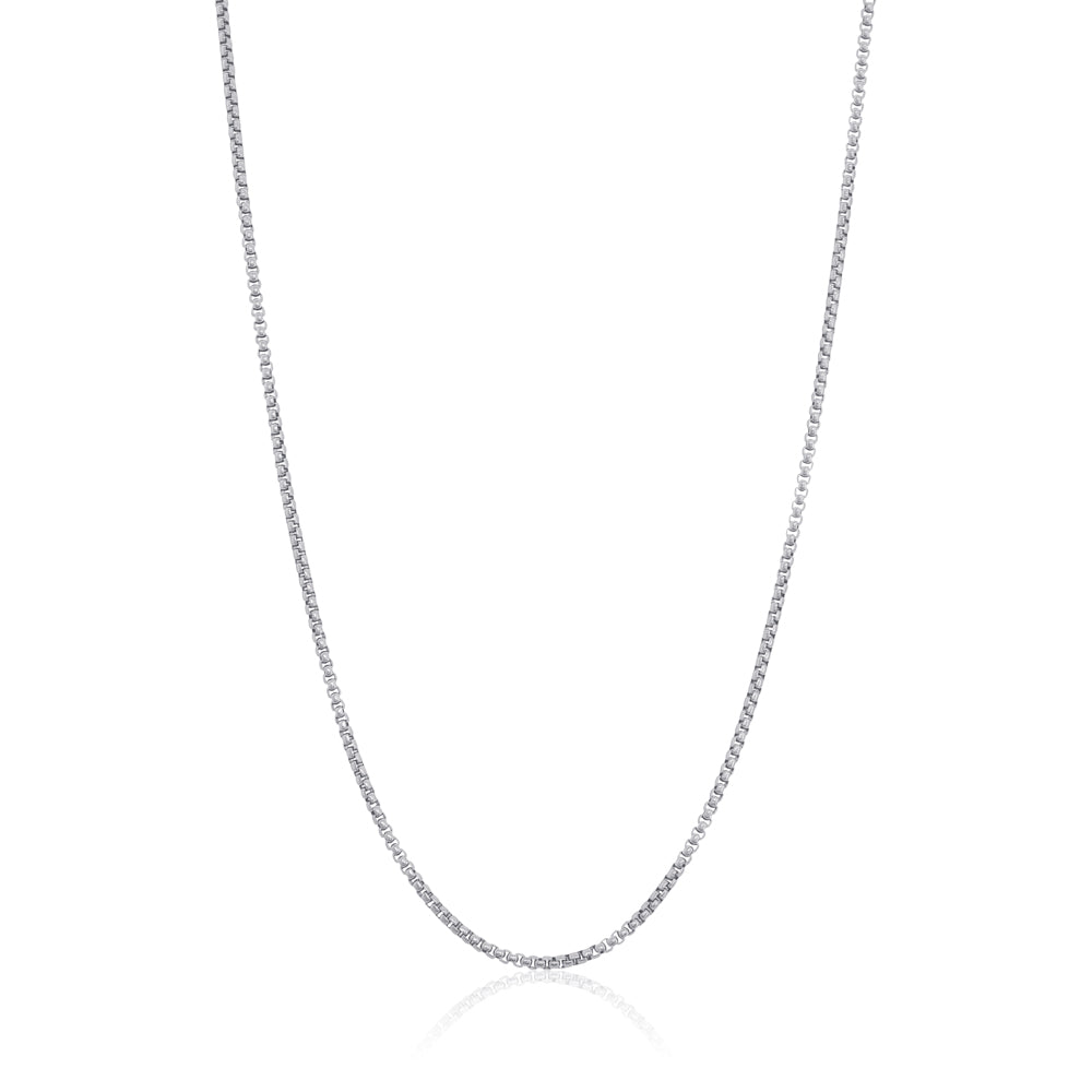 Urban Edge Polished Steel Box Link Chain