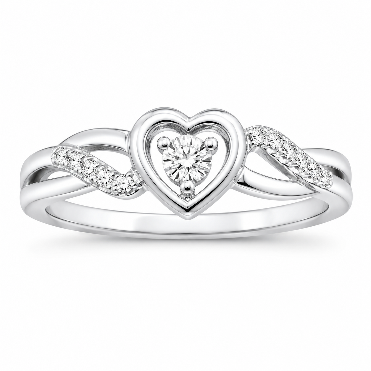 Heartbound Diamond Promise Ring