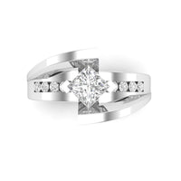Love Story® Bold Embrace Princess Cut Diamond Engagement Ring