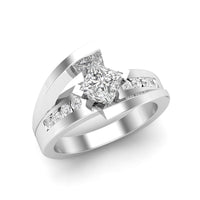 Love Story® Bold Embrace Princess Cut Diamond Engagement Ring