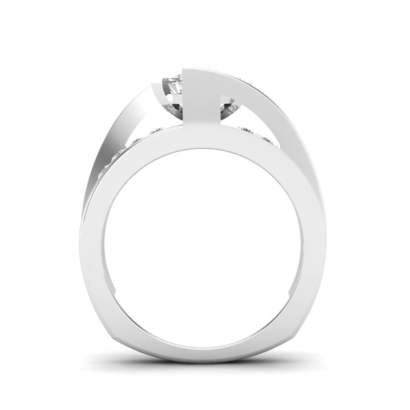 Love Story® Bold Embrace Princess Cut Diamond Engagement Ring