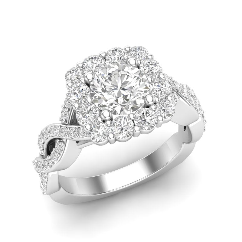 Love Story® Enchanted Path Round Diamond Engagement Ring
