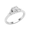 Love Story® Glacial Bloom Round Diamond Engagement Ring