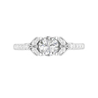 Love Story® Glacial Bloom Round Diamond Engagement Ring
