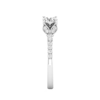Love Story® Glacial Bloom Round Diamond Engagement Ring