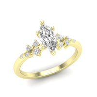 Love Story® Golden Marquise Diamond Engagement Ring