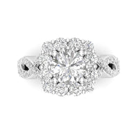 Love Story® Enchanted Path Round Diamond Engagement Ring