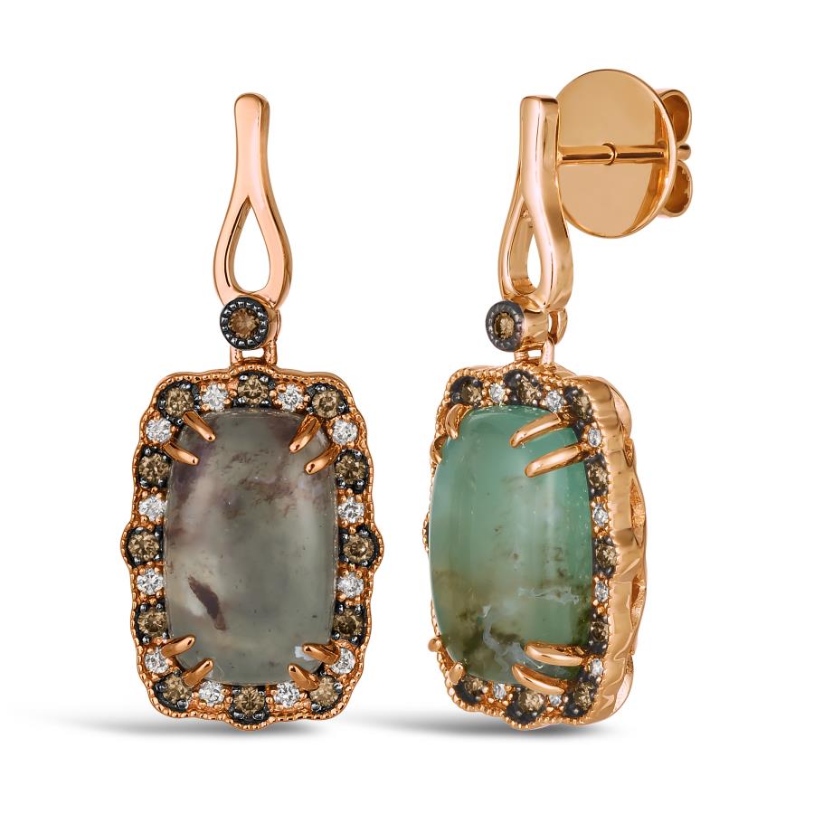 Le Vian® Mystic Frame Peacock Aquaprase Drop Earrings