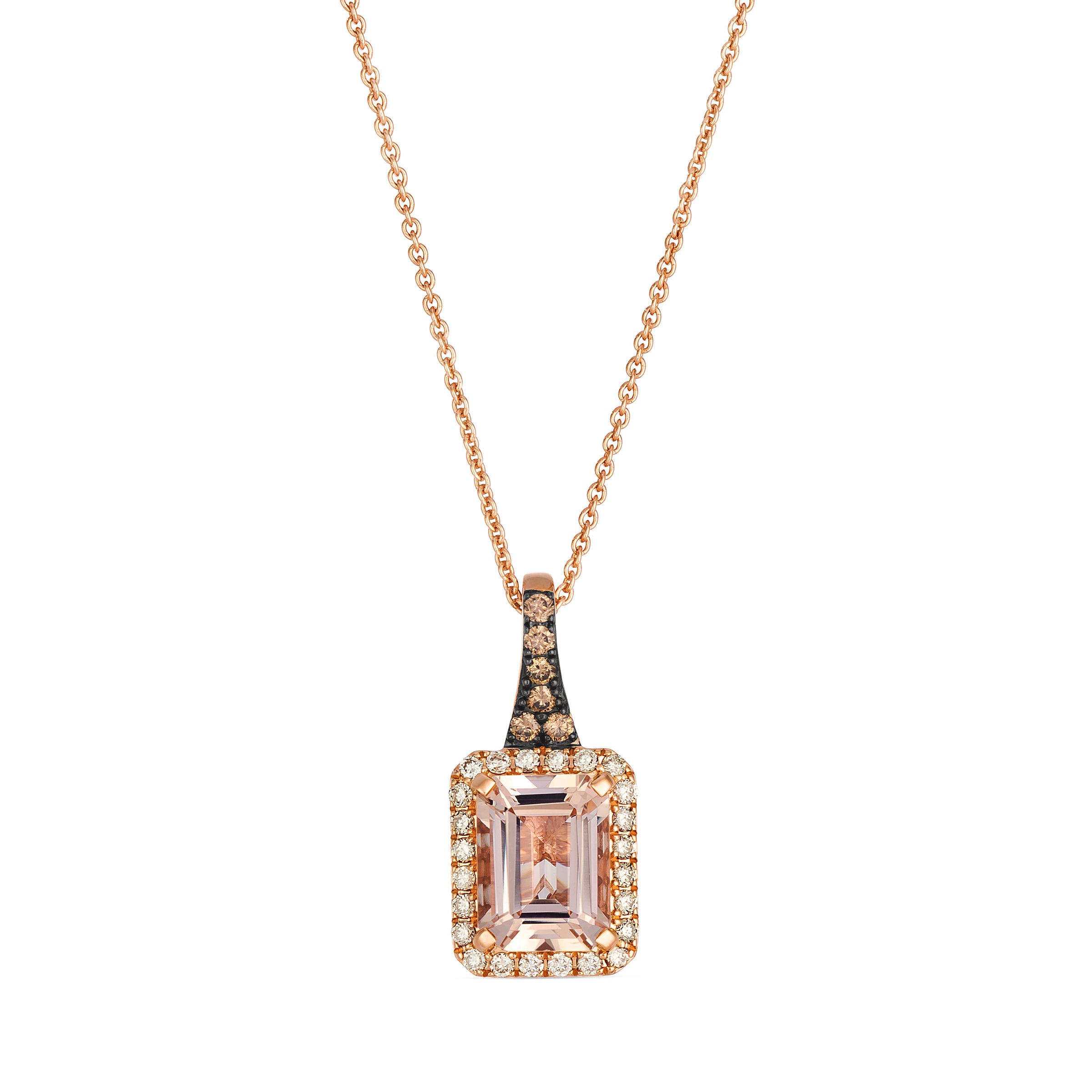 Le Vian® Peach Morganite Sunlit Halo Pendant