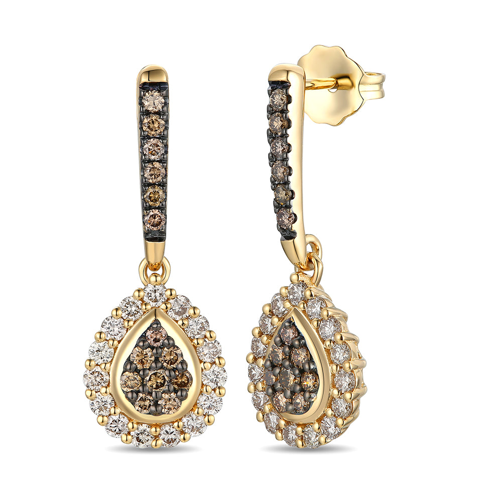 Le Vian® Golden Truffle Teardrop Earrings