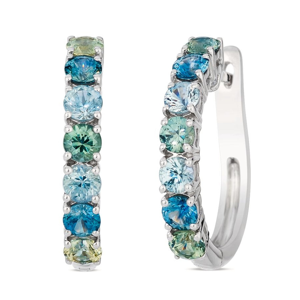 Harry Ritchie Guardian Le Vian® Montana Skydrift Sapphire Hoop Earrings – Harry Ritchies