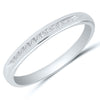 14K Channel Set Round Diamond Band