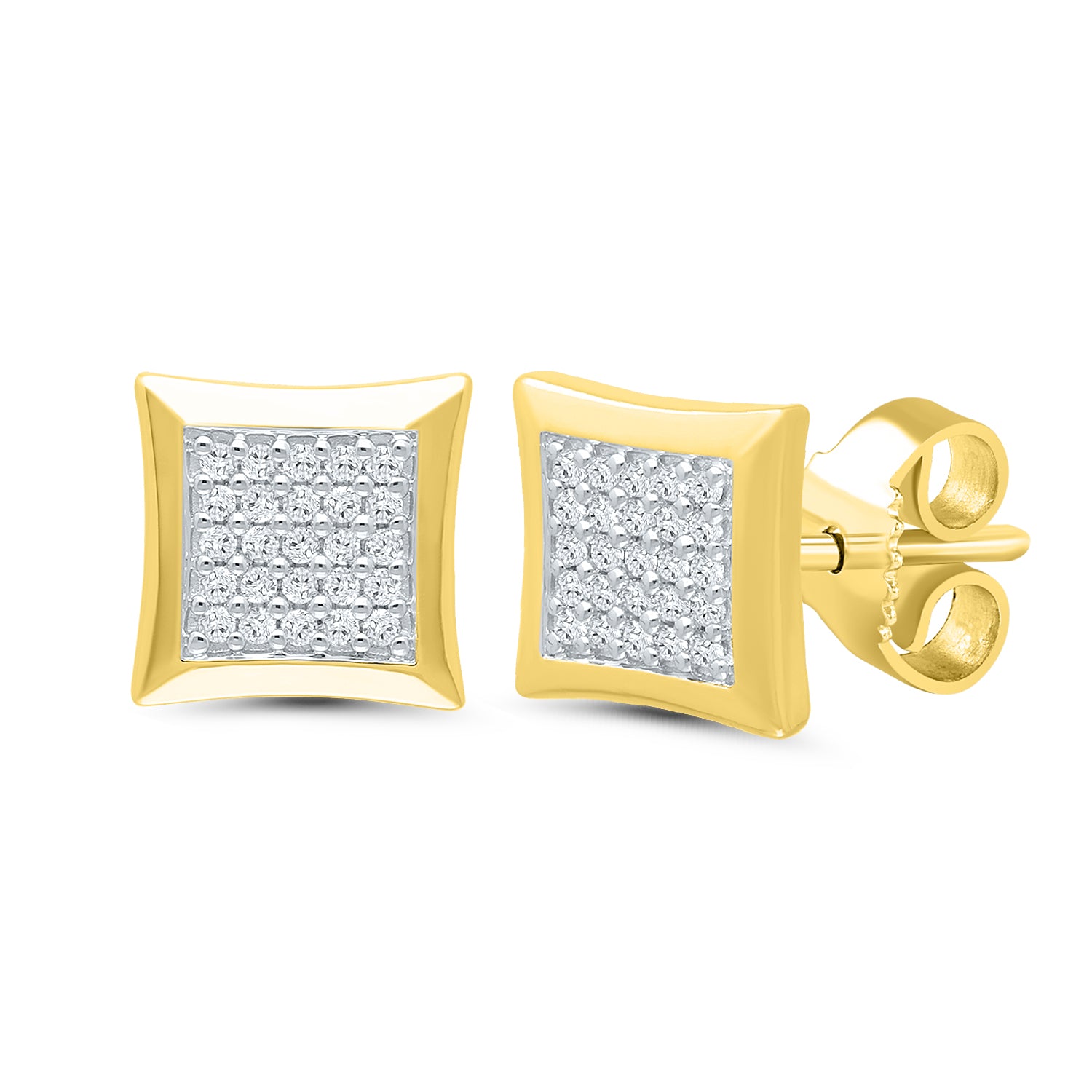 Composite Diamond Stud Earrings