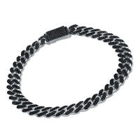 Black Ice Curb Chain Bracelet