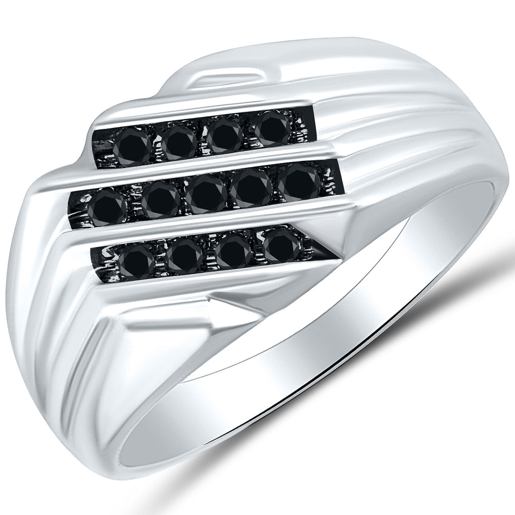 Men's Black Diamond Ring – Harry Ritchies