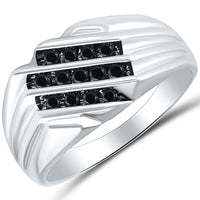 Midnight Stride Black Diamond Ring