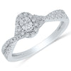 Two Hearts® Joined Path Oval Diamond Engagement Ring