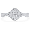 Two Hearts® Joined Path Oval Diamond Engagement Ring