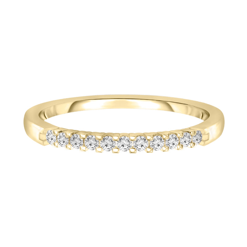 Yellow Gold Prong Set Diamond Anniversary Band