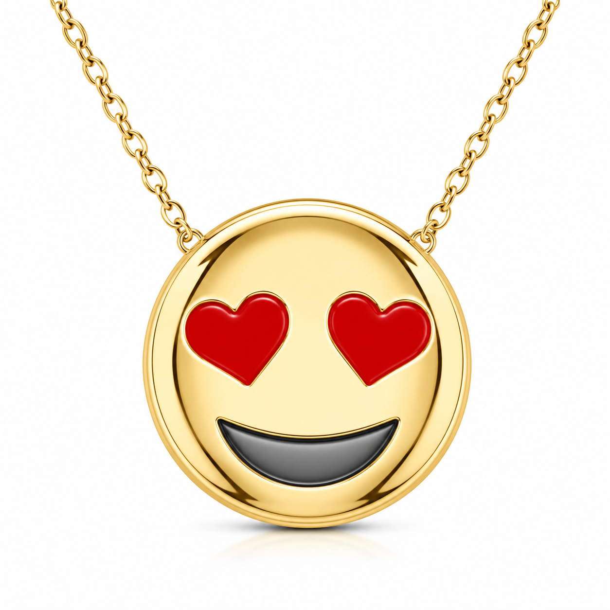Heart Eyes Emoji Pendant