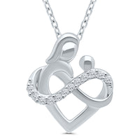 Endless Embrace Mother & Child Diamond Pendant