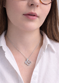 Endless Embrace Mother & Child Diamond Pendant