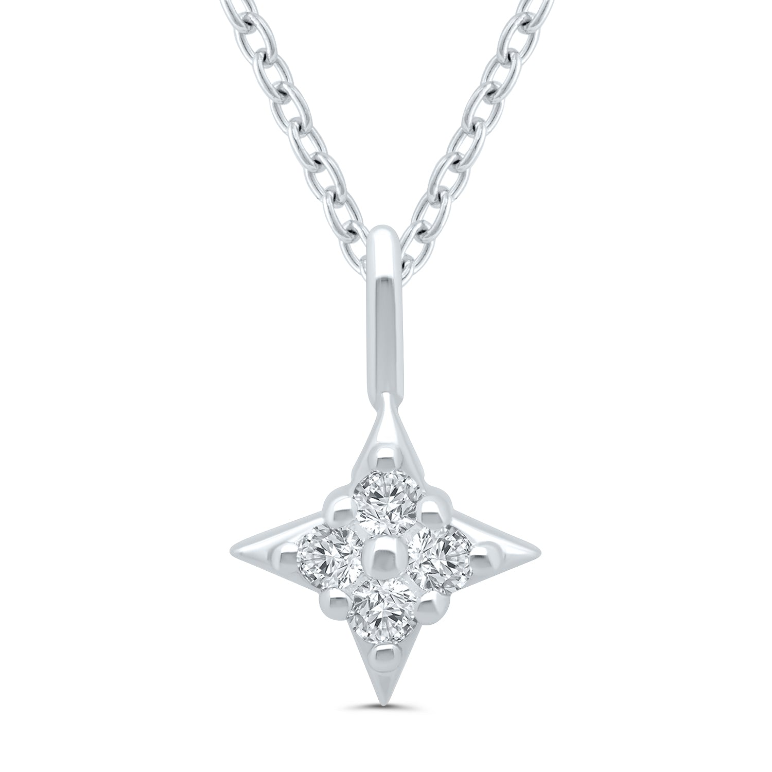 Star of Hope Diamond Cluster Pendant