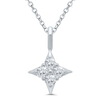 Star of Hope Diamond Cluster Pendant