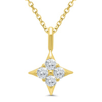 Star of Hope Diamond Cluster Pendant