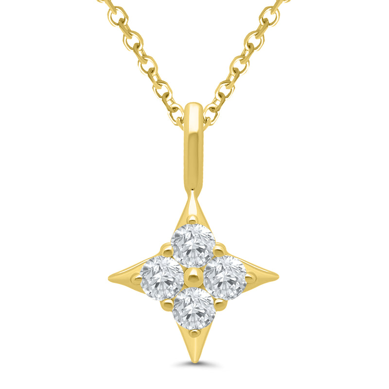 Designed as a symbol of light in difficult times, this 14k yellow gold pendant features the Star of Hope, accented with a cluster of brilliant diamonds. Worn close to the heart, it serves as a reminder that hope is powerful, love is enduring, and connection brings strength.