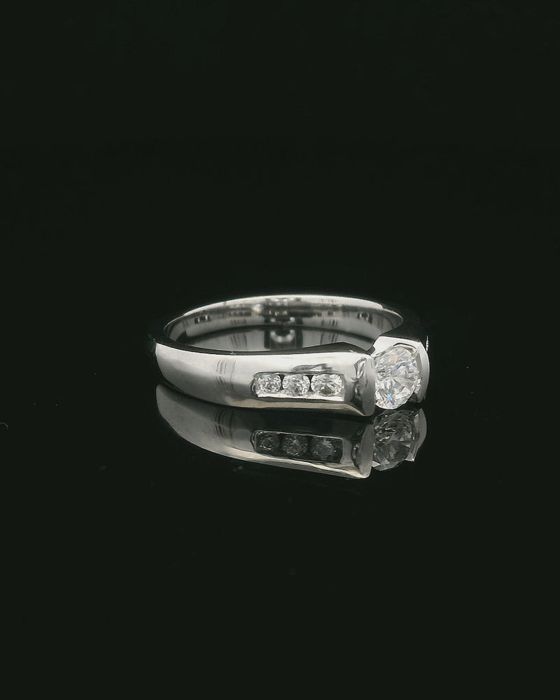 Love Story® IceBridge Round Diamond Engagement Ring