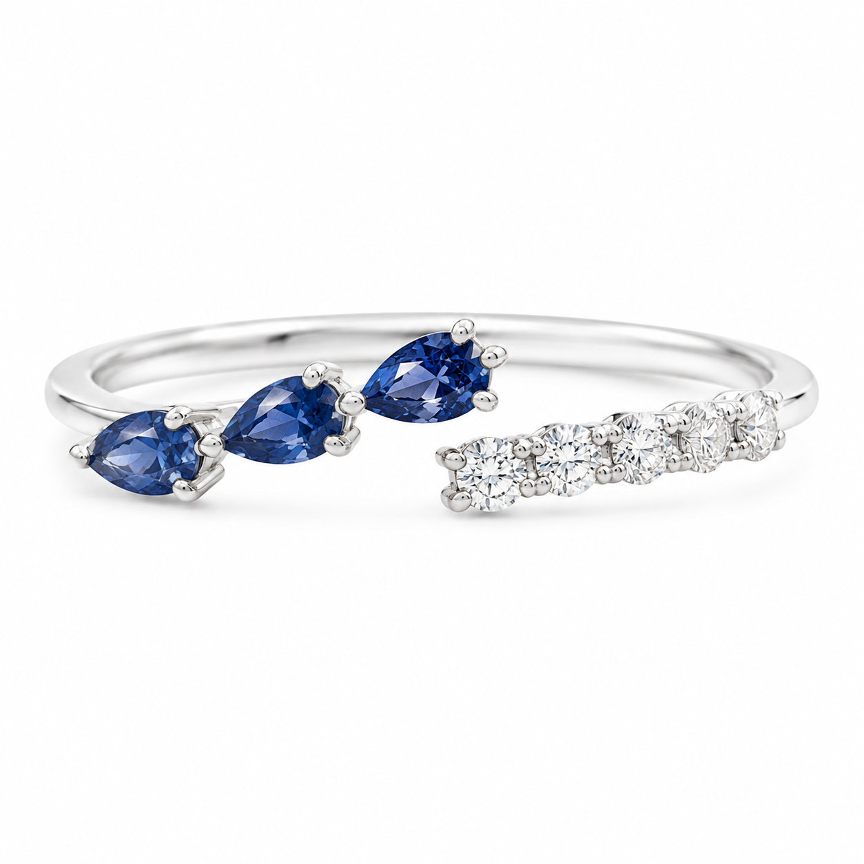 Sapphire Drift Bypass Ring