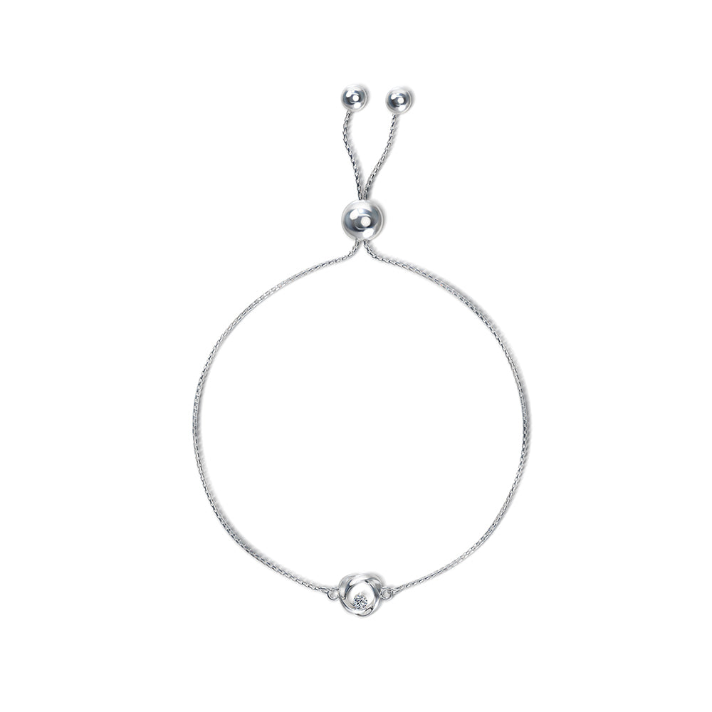 Time & Eternity Diamond Bolo Bracelet