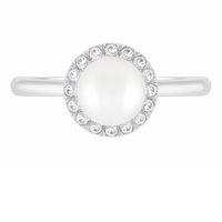 Silken Light Pearl Ring