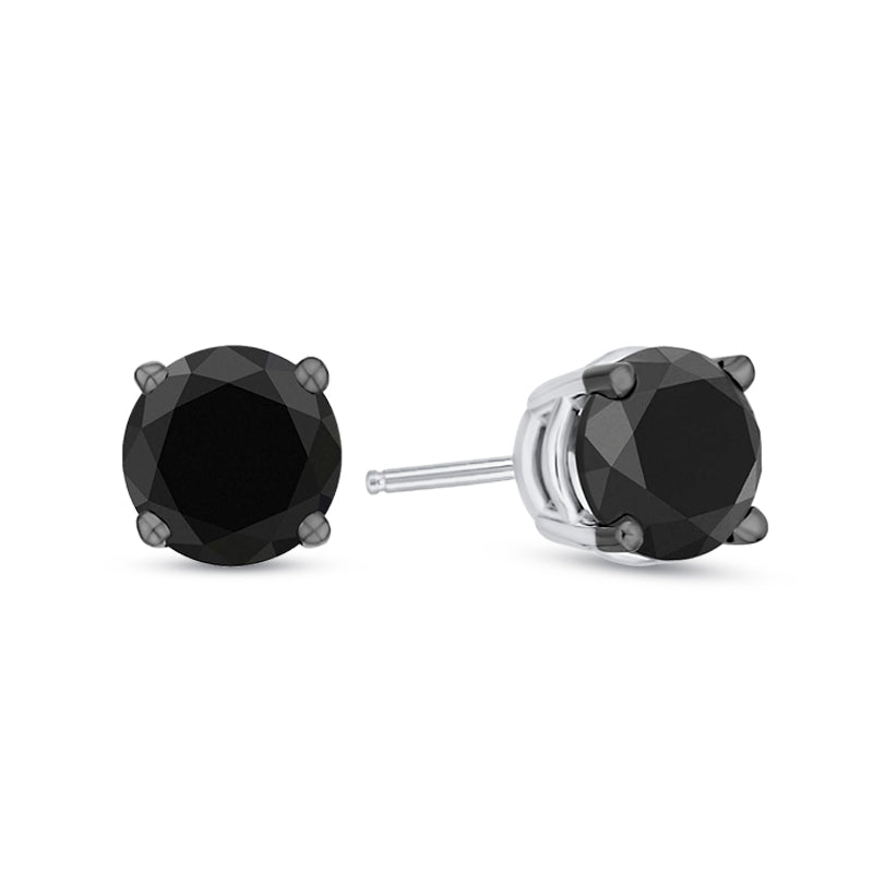 Eclipse Black Diamond Stud Earrings