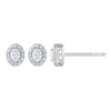 Diamond Halo Stud Earrings